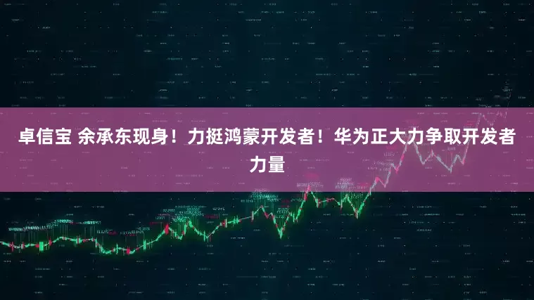 卓信宝 余承东现身！力挺鸿蒙开发者！华为正大力争取开发者力量