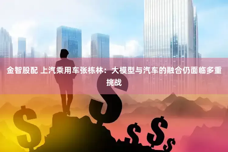 金智股配 上汽乘用车张栋林：大模型与汽车的融合仍面临多重挑战